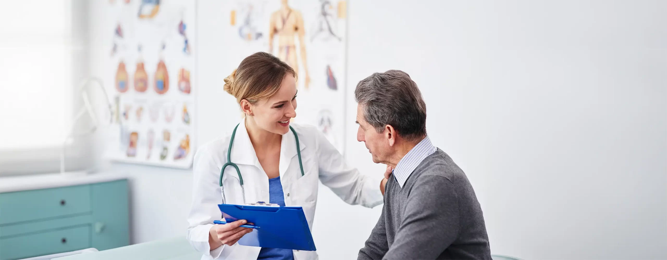 doctor talking with a patient
